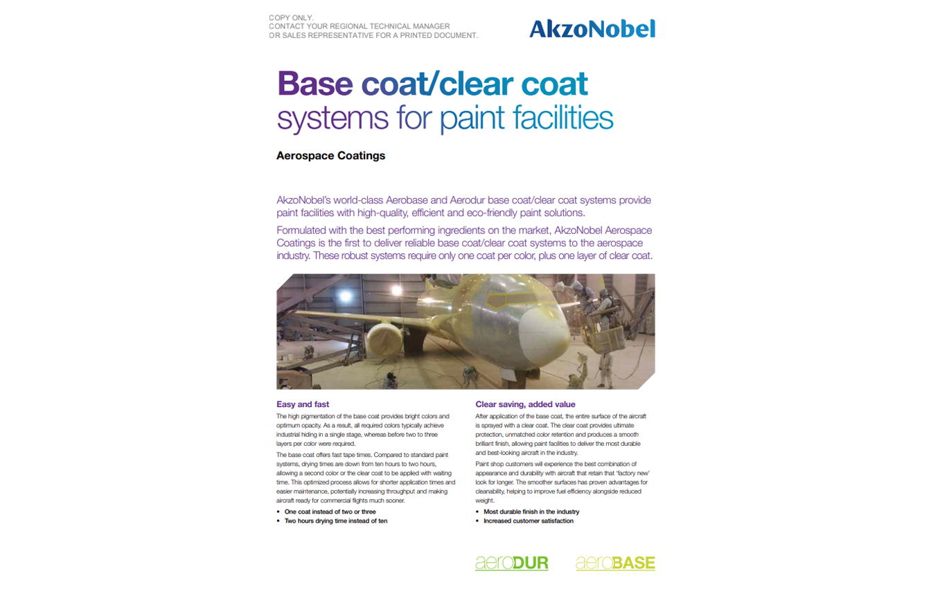 Facilities Base Coat Clear Coat Process brochure
