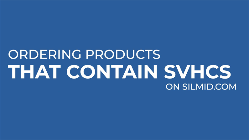Ordering products that contain SVHCs