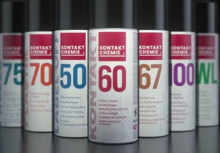 Kontakt Chemie products lined up