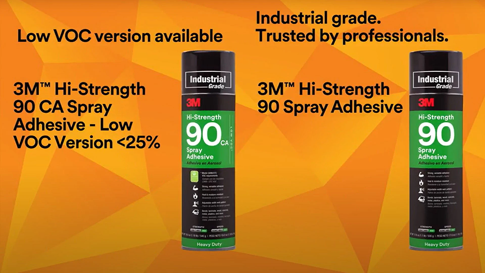 3M Hi-Strength 90 Spray Adhesive - Low VOC