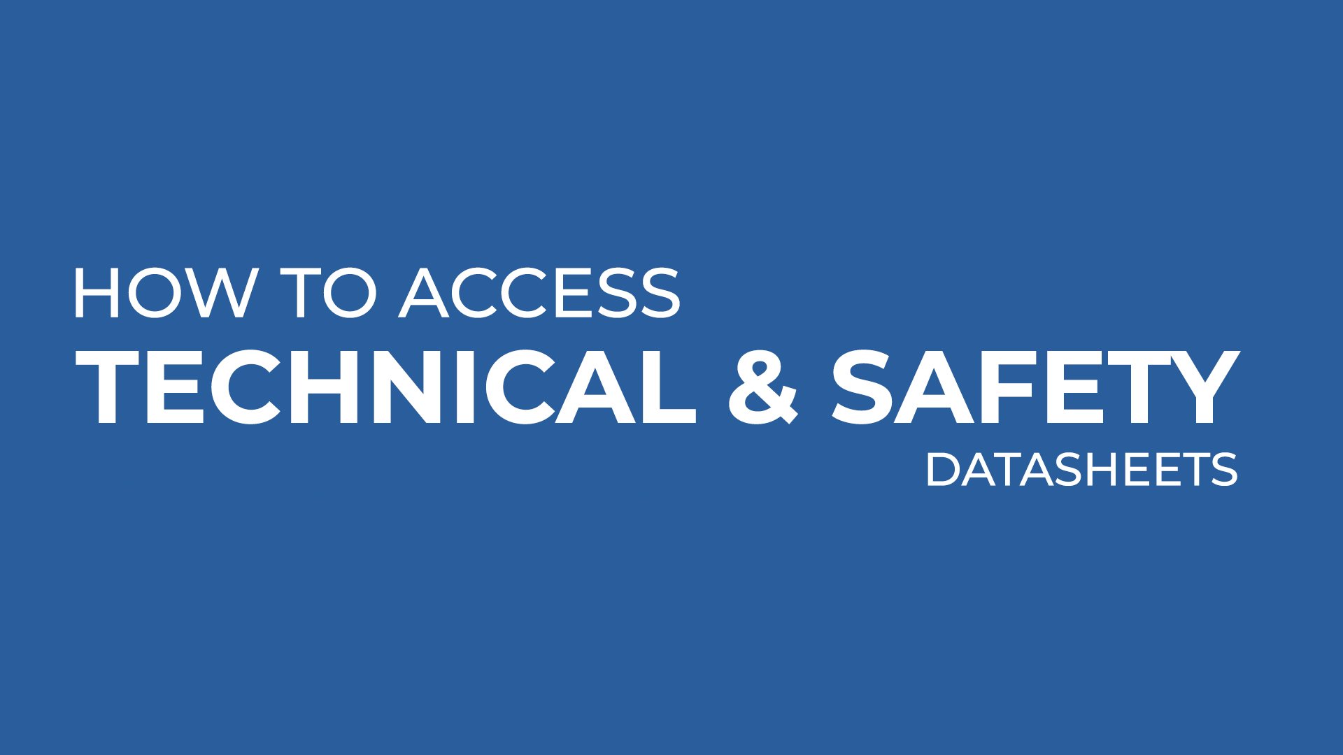 How to access datasheets
