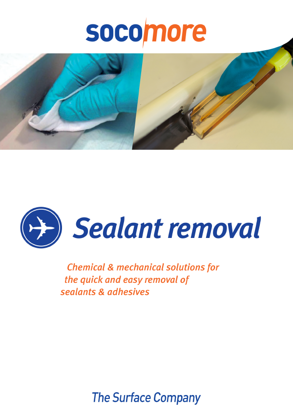 Socomore sealant removal brochure cover