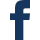 Icône Facebook en blanc