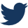 Twitter icon in white