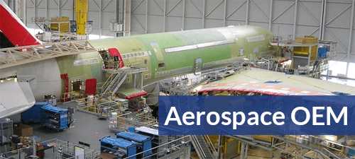 Large aircraft in hangar