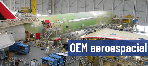 Large aircraft in hangar