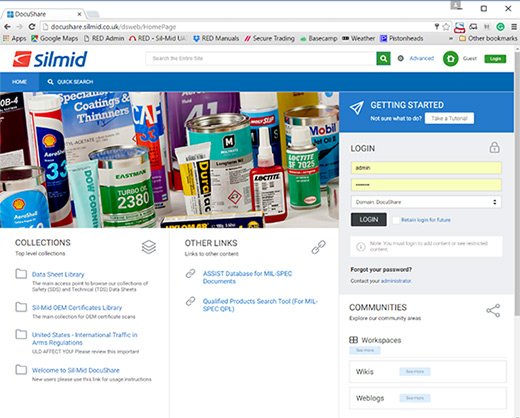 collection of silmid aerospace products