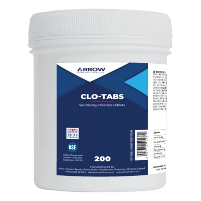 Arrow C052 Clo-Tabs Chlorine Release 3.25gm Tablet (Tub of 200)