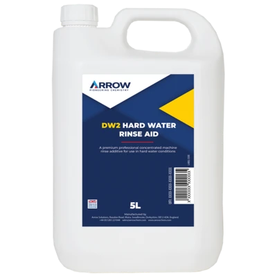 Arrow C861 DW2 Hard Water Rinse Aid 5Lt Bottle