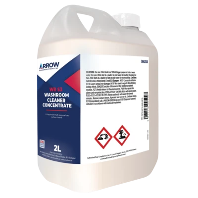 Arrow C887 WR S3 Washroom Cleaner Concentrate 2Lt Bottle