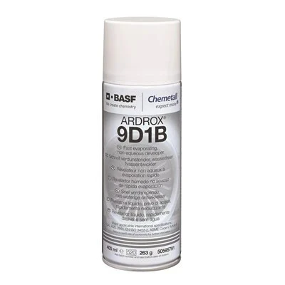 Ardrox 9D1B Non Aqueous Liquid Developer 400ml Aerosol *AMS2644J Form D & E