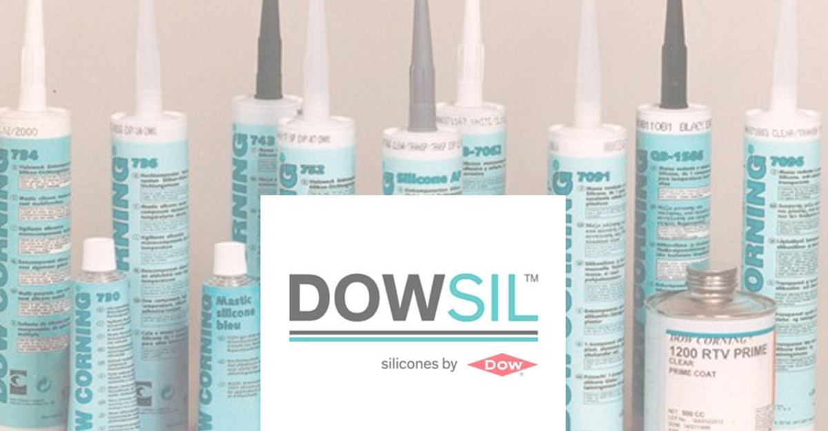 Bottles and tubes of Dowsil products