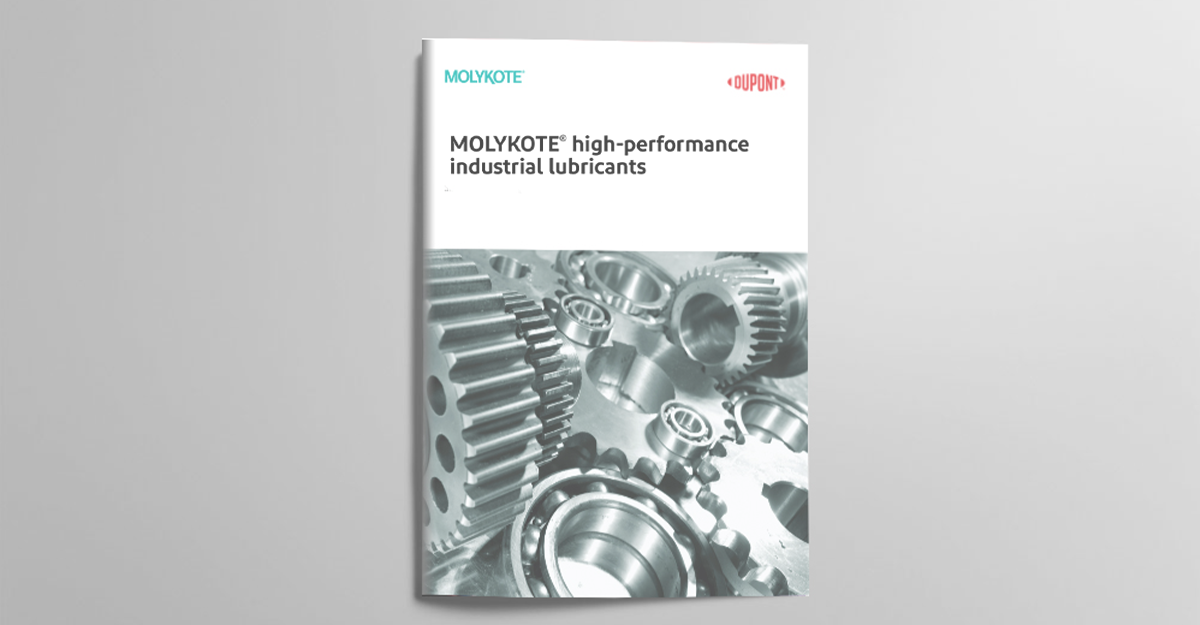 Front cover of Molykote brochure
