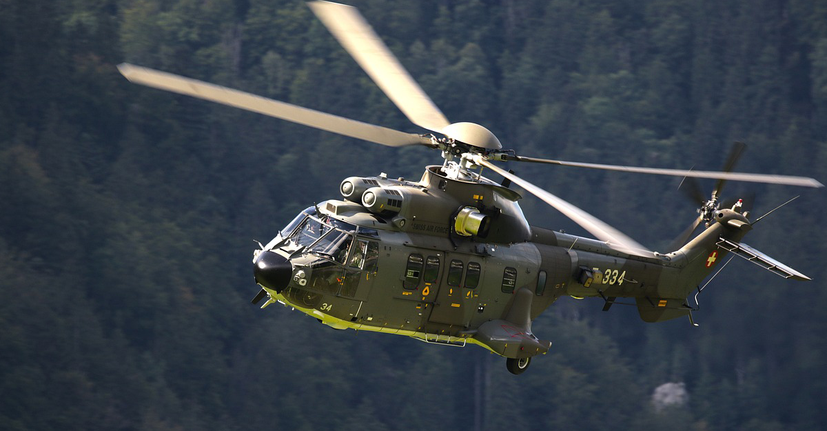 helicopter in the sky