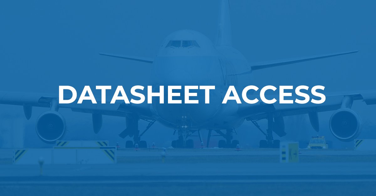 Datasheet access - aircraft in background