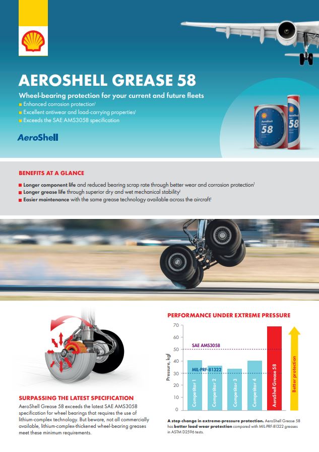 AeroShell Grease 58 Sell Sheet CA