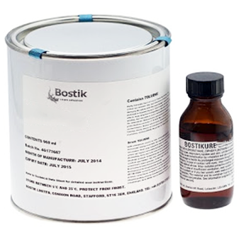 Bostik tin and bottle