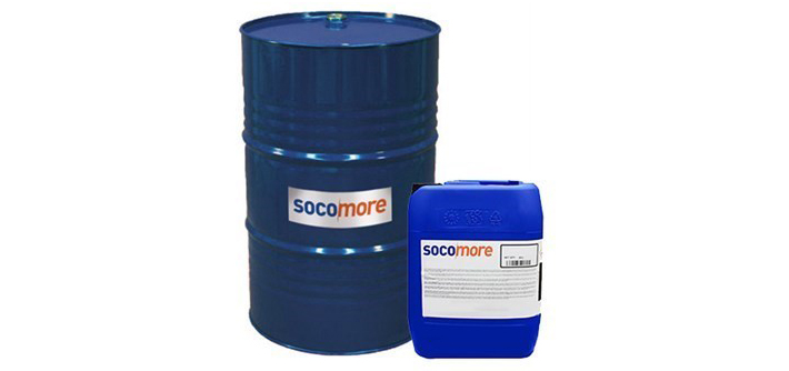 Barrel and bottle of Socomore products