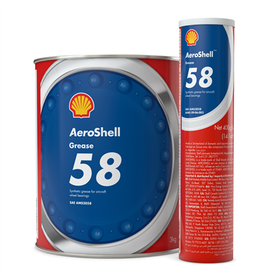 Aeroshell 58 can and cartridge