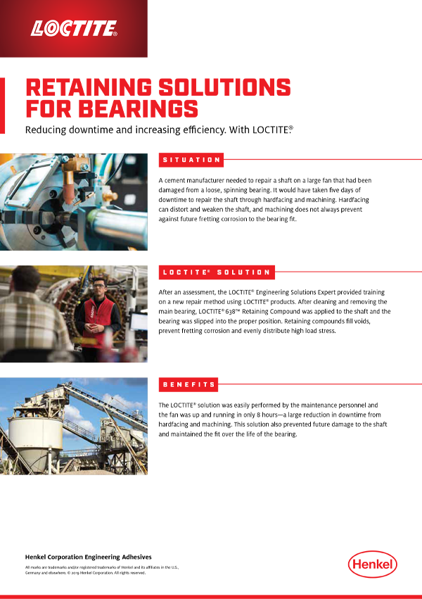 Loctite Retaining Solutions Brochure