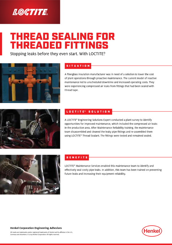 Loctite Thread Sealing Brochure