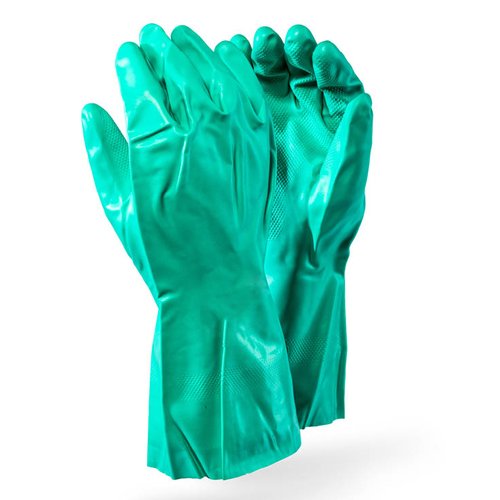 Pair of green gloves