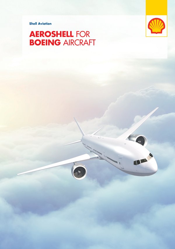 Aeroshell for boeing aircraft brochure cover