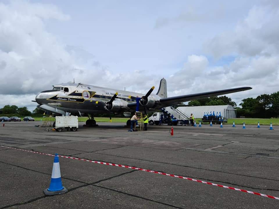 Aircraft on runway