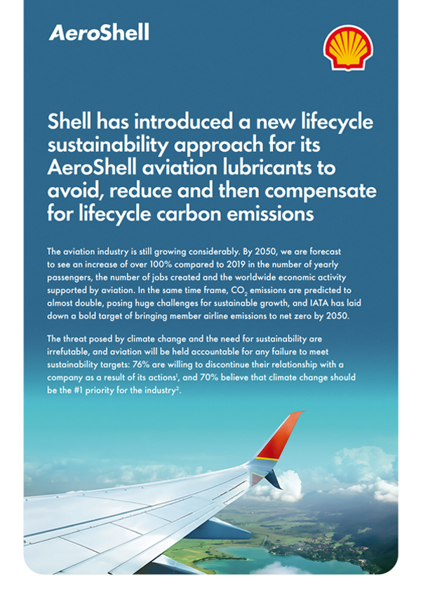 Aeroshell sustainability brochure cover