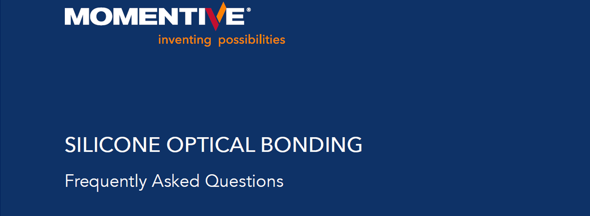 Silicone optical bonding