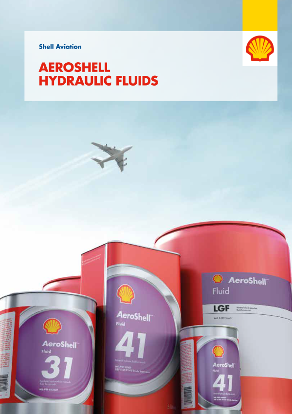 Aeroshell hydraulic fluids brochure cover