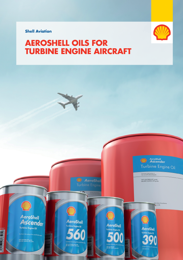Aeroshell oils for turbine engine aircraft brochure cover