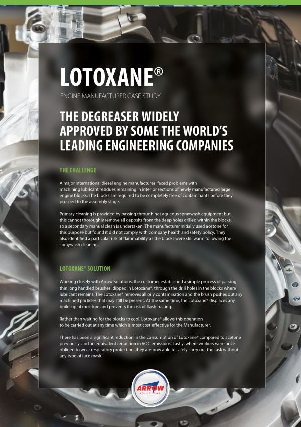 Lotoxane Engine Case Study Brochure Cover