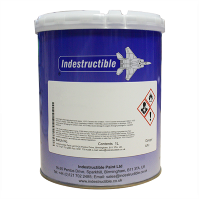 Indestructible Paint PL177 Silver/Grey Heat Resistant Coating 1Lt Can *MSRR9141