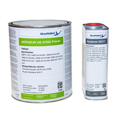 AkzoNobel Aerodur HS 37092 Yellow Epoxy Primer 3.5Lt Kit (Includes 92217) *AIMS 04-04-001 *AIMS 04-04-004 *AIMS 04-04-038