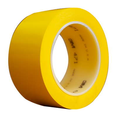 3M 471 Vinyl Tape Yellow 2in x 36yd Roll