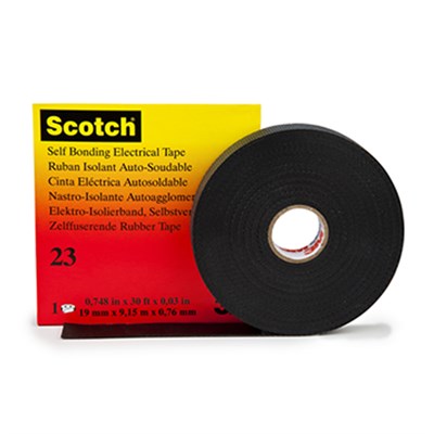 3M 23 Rubber Splicing Tape 19mm x 9.15Mt Roll