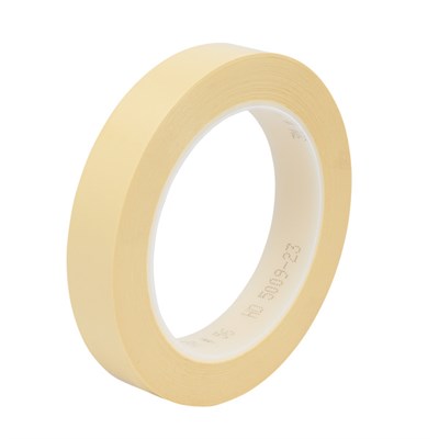 3M 56 Polyester Film Electrical Tape Yellow 25mm x 66Mt Roll