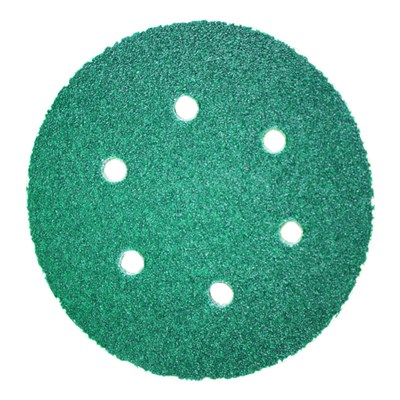3M Hook-It Abrasive Disc 245 6 Hole/150mm Green (Box of 50 Discs)