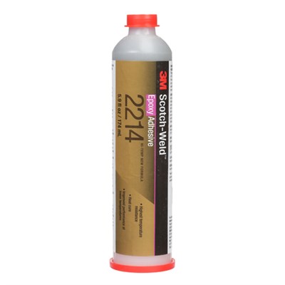 3M Scotch-Weld 2214 Hi-Temperature New Formula Grey Epoxy Adhesive 6oz Cartridge (Freezer Storage -18°C)