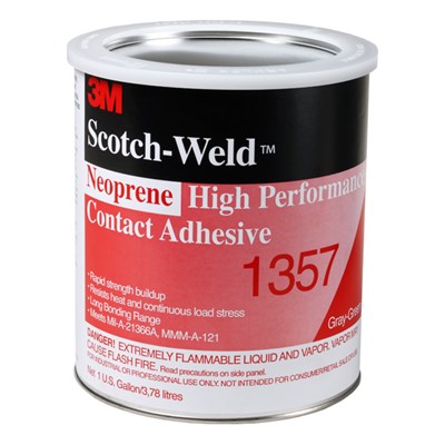 3M Scotch-Weld EC-1357 Neoprene High Performance Contact Adhesive (Grey/Green) 1USQ Tin
