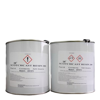 3M Scotchcast 280 Electrical Unfilled Epoxy Liquid Resin 1.3Kg A/B Kit