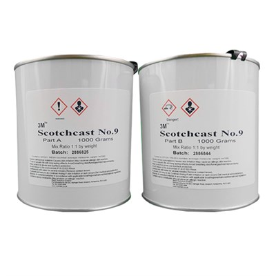 3M Scotchcast No.9 Electrical Filled Epoxy Liquid Resin 2Kg A/B Kit