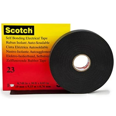 3M Scotch 23 Rubber Splicing Tape 19mm x 9.15Mt Roll