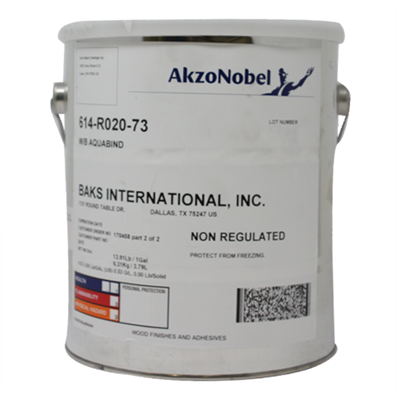 Akzo Aquabind Aqueous Polymer Dispersion Flame Retardant Adhesive 1USG Can