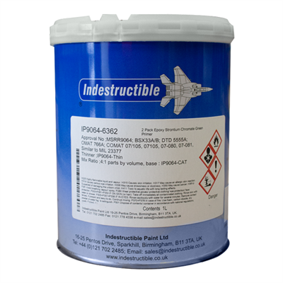 Indestructible Paint IP9064-6362 Chromate Primer 1Lt Can *OMAT 766 *MSRR9064