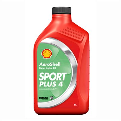 Aeroshell Oil Sport Plus 4 For Light Sport Aviation Piston Engines 1Lt Bottle