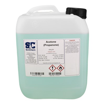 Acetone TECHNICAL Grade 5Lt Plastic Container