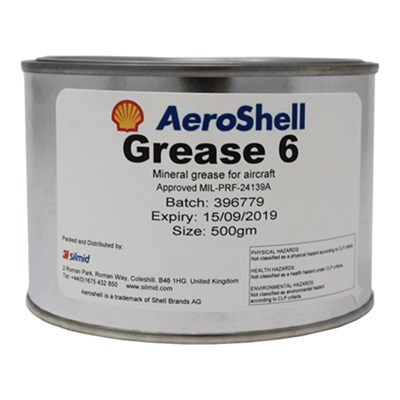 Aeroshell Grease 6 General Purpose Grease (XG-271) (G-382) 500gm Tin *MIL-PRF-24139A