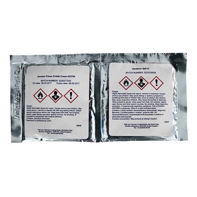 Akzo S15/60 Cream Polyurethane Primer 36ml Burstpack (Includes Hardener S66/22R)